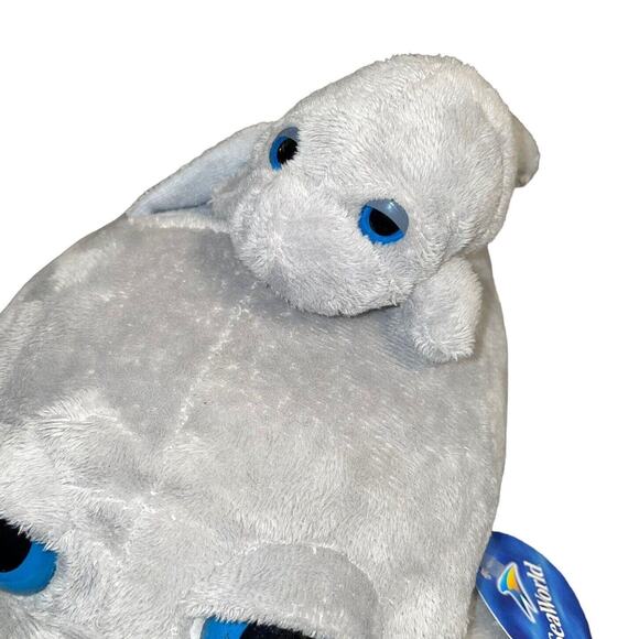 SeaWorld Plush Manatee Mom & Baby Calf Petting Zoo Nursery Souvenir Shower 17" - Picture 6 of 12